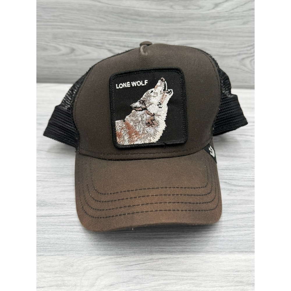 Goorin Bros Lone Wolf Truck Hat Men One Size Adjustable Brown